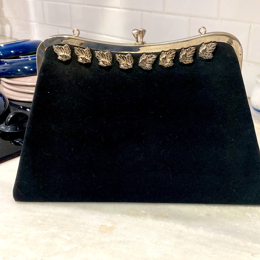 Stylecraft Miami black fine silk envelope handbag. Gorgeous